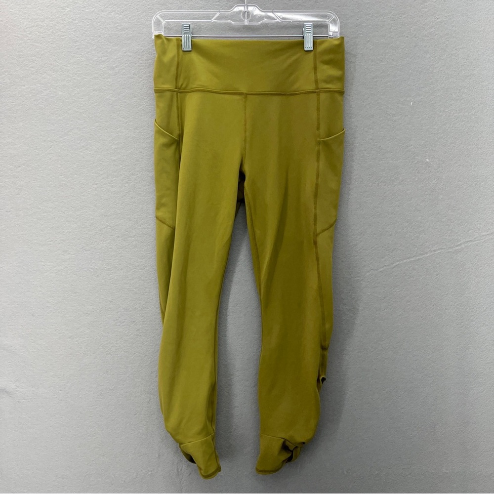 Fabletics Women's Thyme Oasis Pureluxe High Waisted Twist 7/8 Legging Size Large